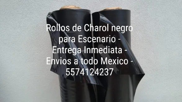 Charol negro, calibre 8 - Super Premium - Rollo de 1.40 metros de ancho x 50 metros de largo - Entrega Inmediata - 5574124237 - Envíos a todo Mexico, los 365 días del año.